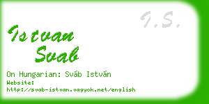 istvan svab business card