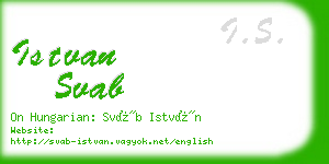 istvan svab business card